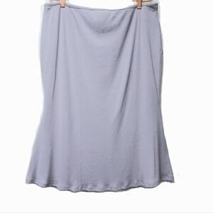OGL Lavender Ribbed Cotton Blend Mermaid Elastic Waist Skirt Size 2XL NEW